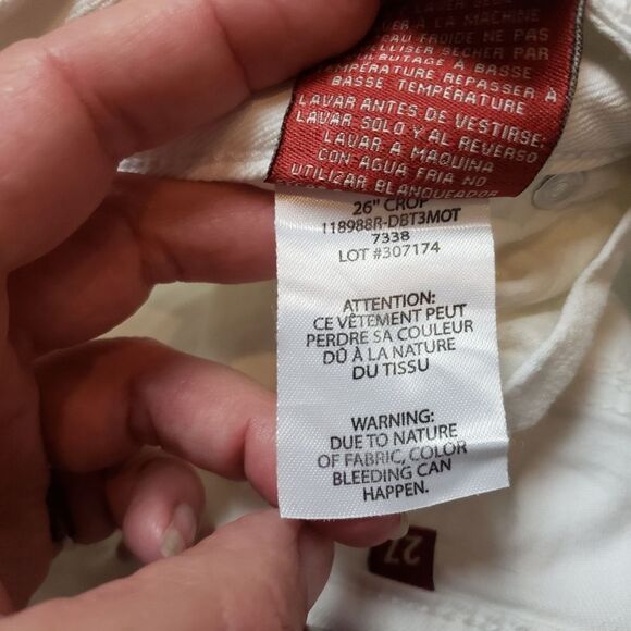 Makers of True Originals White Ankle Cropped Jeans Size 27 - Picture 9 of 13